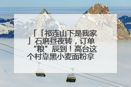 「祁连山下是我家」石磨昼夜转，订单“粮”辰到！高台这个村靠黑小麦面粉拿下成立来最大订单