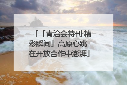 「青洽会特刊·精彩瞬间」高原心跳 在开放合作中澎湃