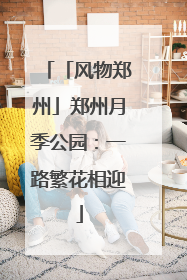 「风物郑州」郑州月季公园：一路繁花相迎
