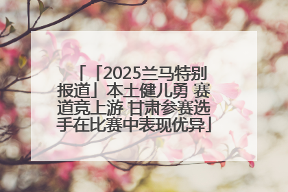 「2025兰马特别报道」本土健儿勇 赛道竞上游 甘肃参赛选手在比赛中表现优异