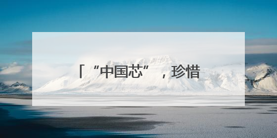 “中国芯”，珍惜向上攀登的每一步