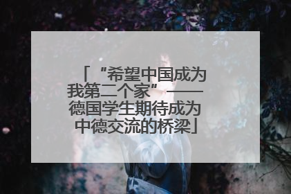 “希望中国成为我第二个家”——德国学生期待成为中德交流的桥梁