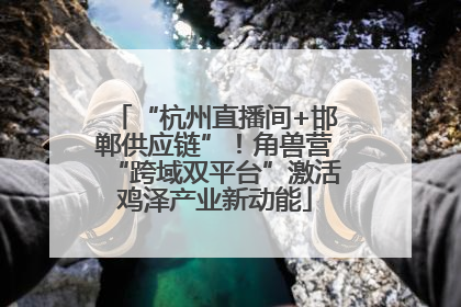 “杭州直播间+邯郸供应链”！角兽营“跨域双平台”激活鸡泽产业新动能