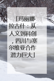 玛丽娜·拉古什：从人文到科创，四川与塞尔维亚合作潜力巨大