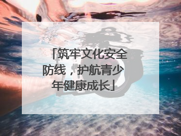筑牢文化安全防线，护航青少年健康成长