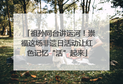 祖孙同台讲运河！崇福这场非遗日活动让红色记忆“活”起来