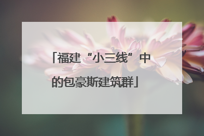福建“小三线”中的包豪斯建筑群