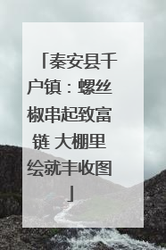 秦安县千户镇：螺丝椒串起致富链 大棚里绘就丰收图