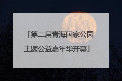 第二届青海国家公园主题公益嘉年华开幕