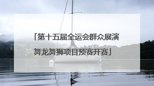第十五届全运会群众展演舞龙舞狮项目预赛开赛