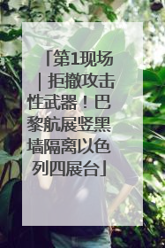 第1现场｜拒撤攻击性武器！巴黎航展竖黑墙隔离以色列四展台