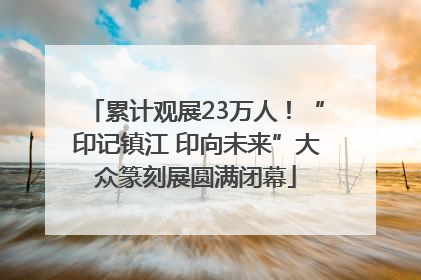 累计观展23万人！“印记镇江 印向未来”大众篆刻展圆满闭幕