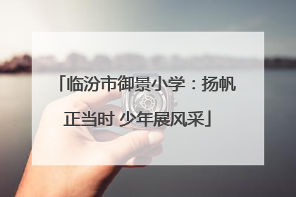 临汾市御景小学：扬帆正当时 少年展风采