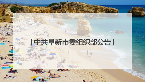 中共阜新市委组织部公告