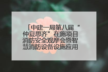 中建一局第八届“仲夏思齐”在施项目消防安全观摩会暨智慧消防设备设施应用交流会成功举办