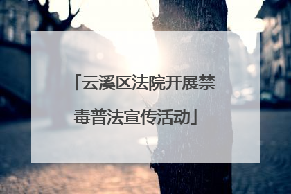 云溪区法院开展禁毒普法宣传活动
