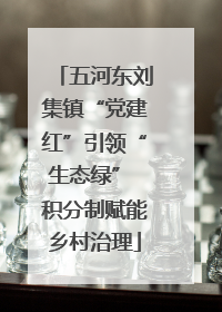 五河东刘集镇“党建红”引领“生态绿” 积分制赋能乡村治理