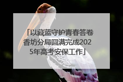 以藏蓝守护青春答卷 香坊分局圆满完成2025年高考安保工作