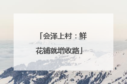 会泽上村：鲜花铺就增收路