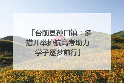 台前县孙口镇：多措并举护航高考助力学子逐梦前行