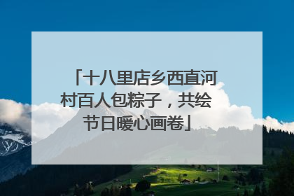 十八里店乡西直河村百人包粽子，共绘节日暖心画卷