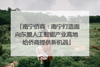 南宁侨商：南宁打造面向东盟人工智能产业高地给侨商提供新机遇
