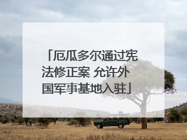 厄瓜多尔通过宪法修正案 允许外国军事基地入驻