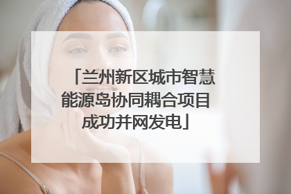 兰州新区城市智慧能源岛协同耦合项目成功并网发电