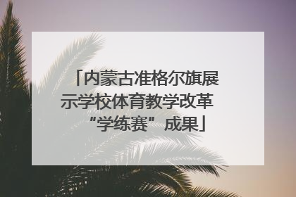 内蒙古准格尔旗展示学校体育教学改革“学练赛”成果