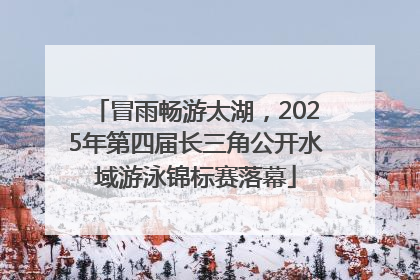 冒雨畅游太湖，2025年第四届长三角公开水域游泳锦标赛落幕