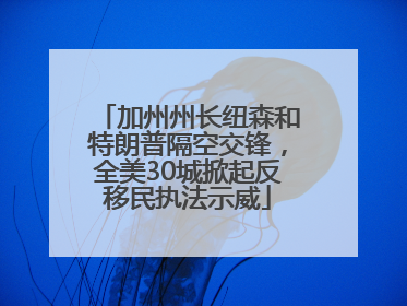 加州州长纽森和特朗普隔空交锋，全美30城掀起反移民执法示威