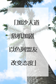 加沙人道危机加剧 以色列盟友改变态度