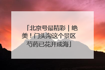 北京号最精彩｜绝美！门头沟这个景区芍药已花开成海