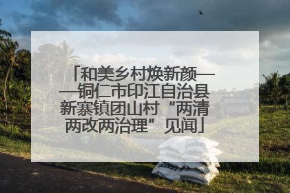 和美乡村焕新颜——铜仁市印江自治县新寨镇团山村“两清两改两治理”见闻