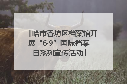 哈市香坊区档案馆开展“6·9”国际档案日系列宣传活动
