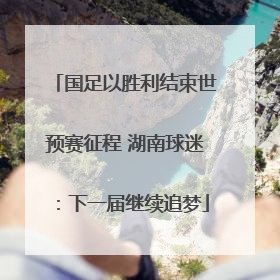 国足以胜利结束世预赛征程 湖南球迷：下一届继续追梦
