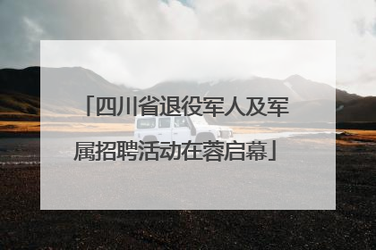 四川省退役军人及军属招聘活动在蓉启幕