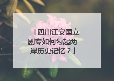 四川江安国立剧专如何勾起两岸历史记忆？
