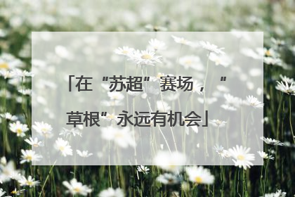 在“苏超”赛场，“草根”永远有机会