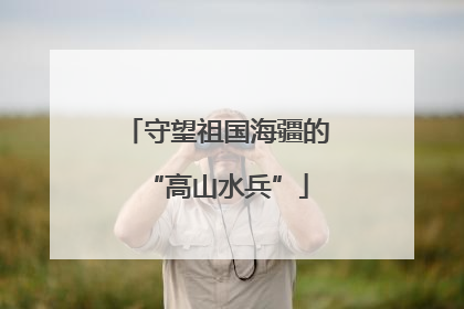 守望祖国海疆的“高山水兵”