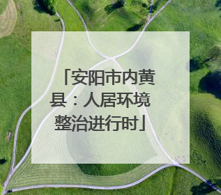 安阳市内黄县：人居环境整治进行时