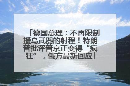 德国总理：不再限制援乌武器的射程！特朗普批评普京正变得“疯狂”，俄方最新回应