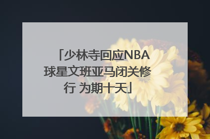 少林寺回应NBA球星文班亚马闭关修行 为期十天