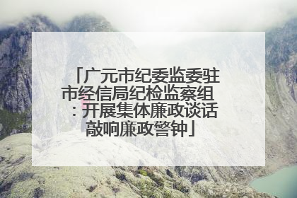 广元市纪委监委驻市经信局纪检监察组：开展集体廉政谈话 敲响廉政警钟