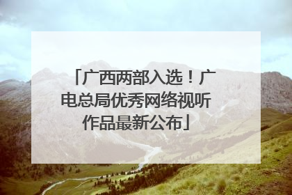 广西两部入选！广电总局优秀网络视听作品最新公布