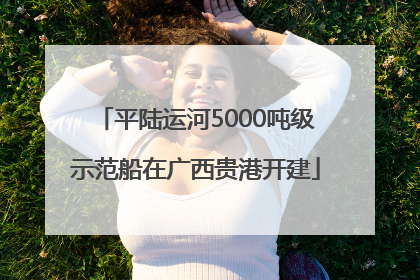 平陆运河5000吨级示范船在广西贵港开建