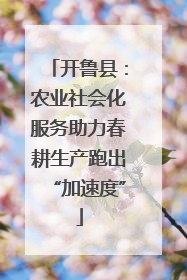 开鲁县：农业社会化服务助力春耕生产跑出“加速度”