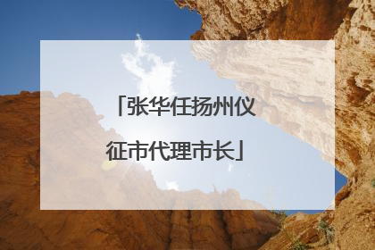 张华任扬州仪征市代理市长