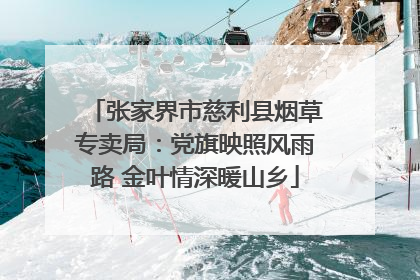 张家界市慈利县烟草专卖局：党旗映照风雨路 金叶情深暖山乡