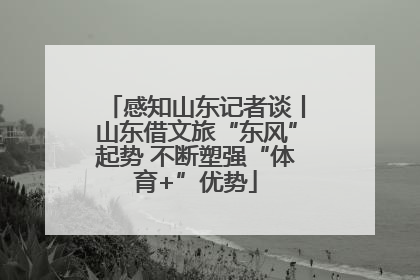 感知山东记者谈丨山东借文旅“东风”起势 不断塑强“体育+”优势
